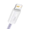 Baseus Dynamic 2 USB - Lightning töltőkábel, 2.4A, 1m (lila) - 1. kép