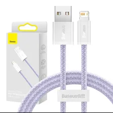 Baseus Dynamic 2 USB - Lightning töltőkábel, 2.4A, 1m (lila)