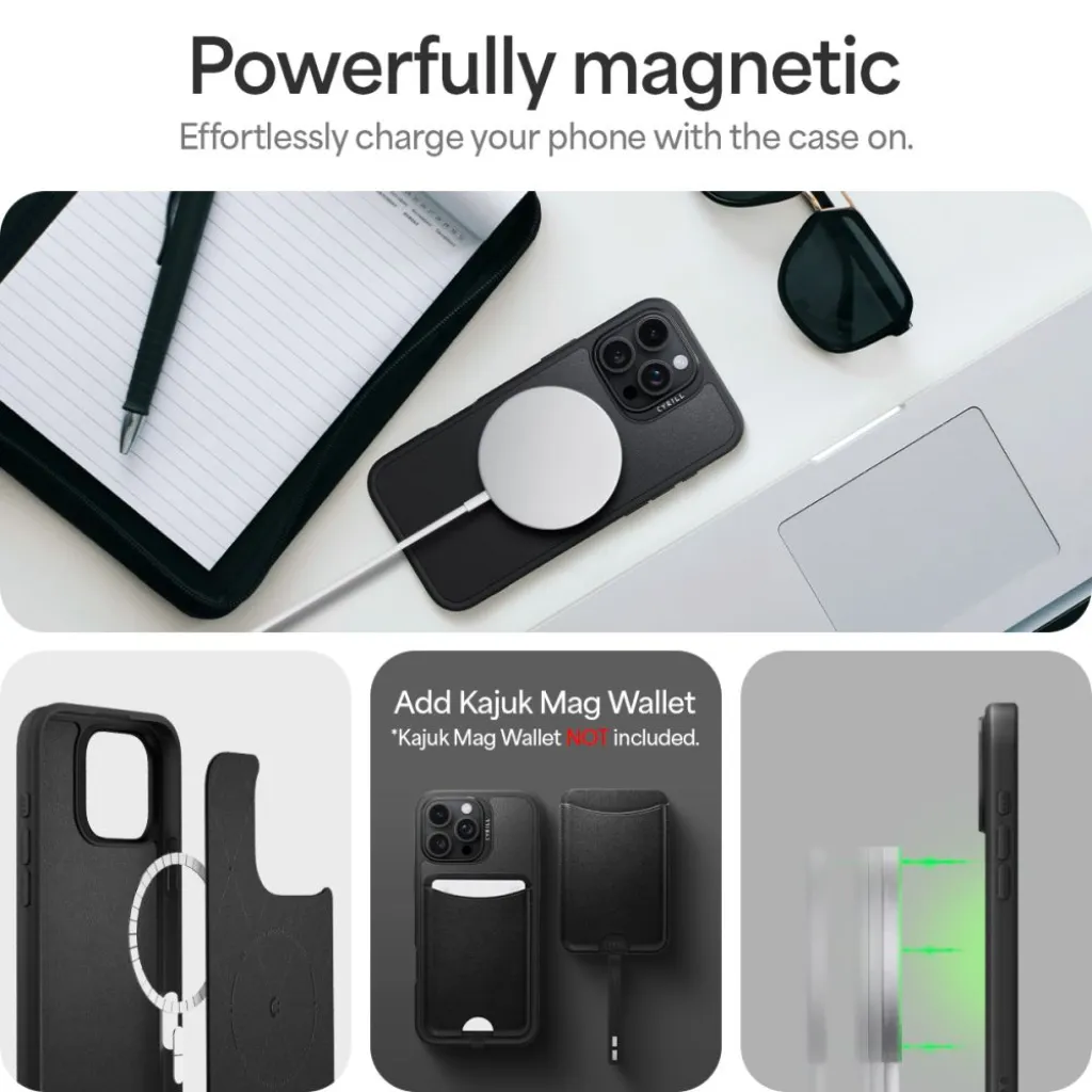  Apple iPhone 16 Pro Fekete Spigen Cyrill Kajuk Classic Charm Mag Magsafe tok - 11