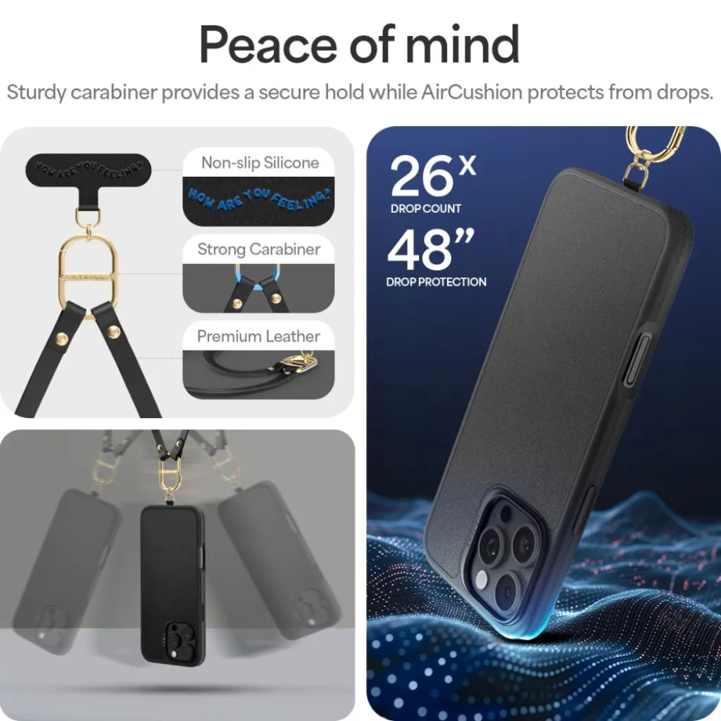  Apple iPhone 16 Pro Fekete Spigen Cyrill Kajuk Classic Charm Mag Magsafe tok - 10