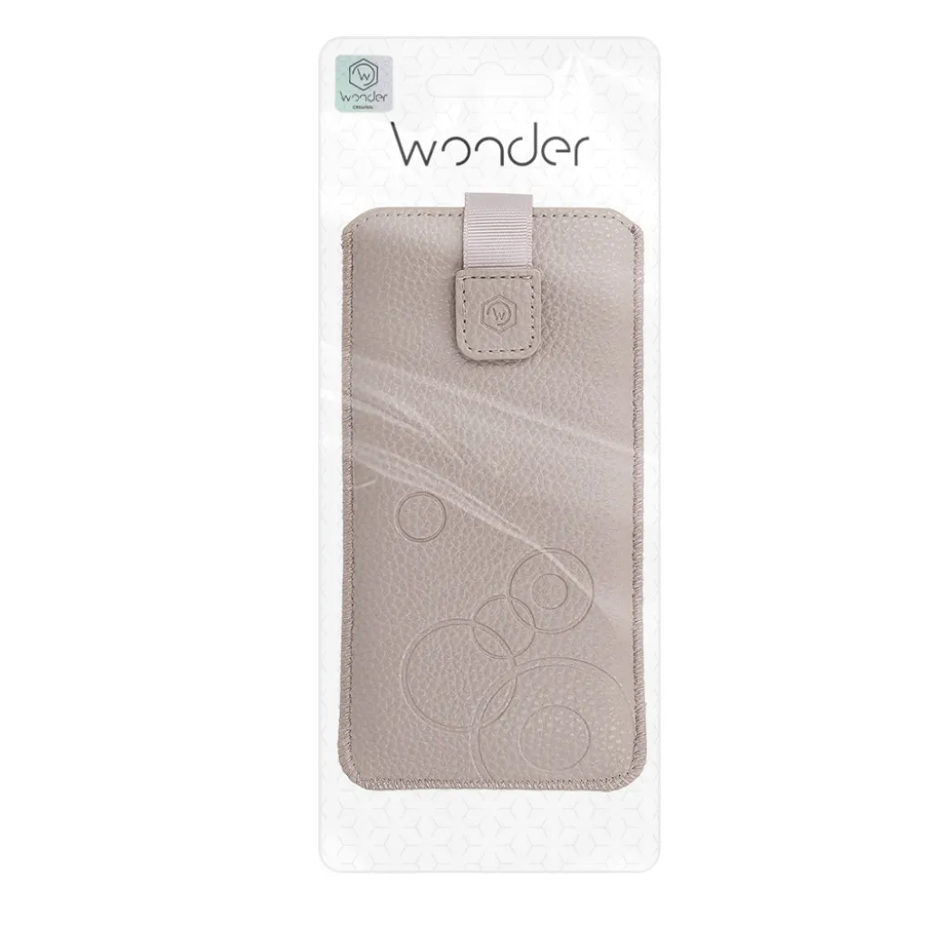 WONDER Deko Pouch tok (M méret) Iphone 5/Nokia 215 4G/225/5310 2020 cappuccino - 7