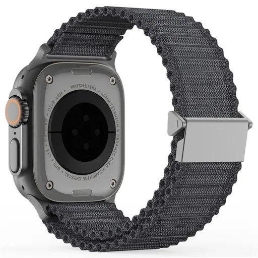 DUX DUCIS YC nylon szíj Apple Watch 38 / 40 / 41 / 42 mm Sötétszürke