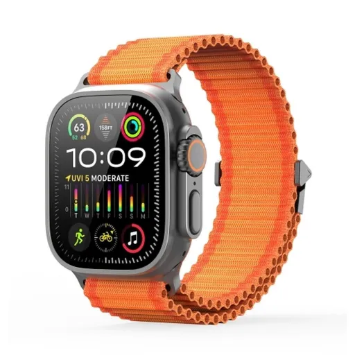 DUX DUCIS YC nylon szíj Apple Watch 42 / 44 / 45 / 49mm Narancs