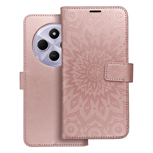 MEZZO fliptok Xiaomi Redmi 14C mandala rózsaarany tok MEZZO fliptok Xiaomi Redmi 14C mandala rózsaarany tok