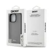 DKNY PU Bőr Ezüst Fém Logós Magsafe iPhone 16 Pro tok Szürke tok - 4. kép