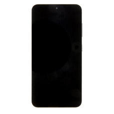 LCD kijelző + Érintőegység + Előlapi borítás Samsung S911 Galaxy S23 Fantom Fekete (Szerviz Csomag)