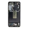 LCD kijelző + Érintőegység + Előlapi borítás Samsung S911 Galaxy S23 Fantom Fekete (Szerviz Csomag) - 0. kép