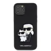 Karl Lagerfeld PU Saffiano Karl és Choupette tok iPhone 12/12 Pro fekete - 0. kép