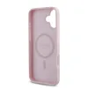 Guess PU Bőrhatású 4G Kis Fém Logós MagSafe Tok iPhone 16 Plus Pink tok - 3. kép