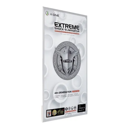 X-ONE Extreme Shock Eliminator 4th gen. (Matte Series) - iPhone 15 Pro üvegfólia