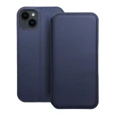 DUAL POCKET fliptok tok iPhone 14 Plus sötétkék