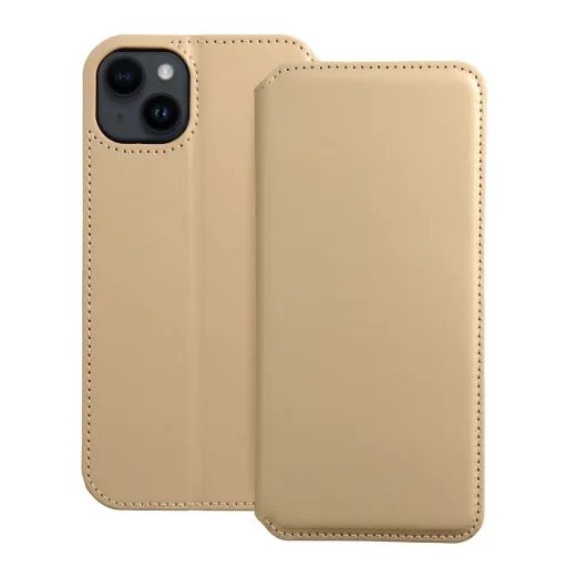 DUAL POCKET fliptok IPHONE 14 Plus arany tok