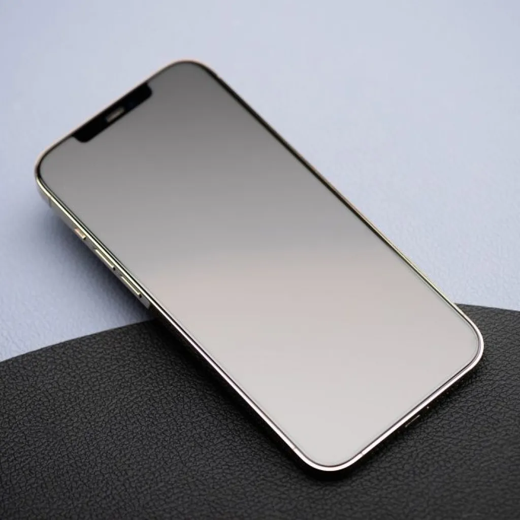 Forcell Matt üvegfólia - iPhone 15 Plus fekete üvegfólia - 7