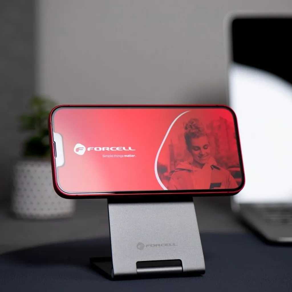 Forcell Matt üvegfólia - iPhone 15 Plus fekete üvegfólia - 8