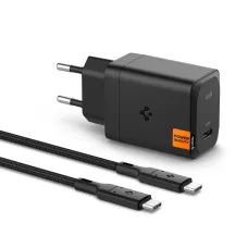 Spigen Arcstation Pro Gan-651 1-port Hálózati Töltő 65w + Type-c Kábel Fekete