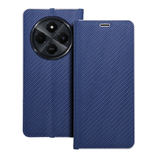 LUNA fliptok Carbon Xiaomi Redmi 14C kék tok