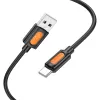 Borofone kábel BX114 Structure - USB Type-C - 3A 1 méter fekete - 0. kép