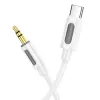 Borofone Cable BL20 - jack 3,5mm to Type C - 1 méter fehér - 0. kép