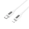 Borofone kábel BX114 Structure - Type C - Lightning - PD 27W 1 méter fehér - 0. kép