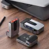 Baseus Multifunkciós laptop állvány HUB USB Typ C - USB 3.0 / RJ45 / 3.5mm mini jack / HDMI / USB Typ C / Thunderbolt 3 Macbook Pro szürke (CAHUB-AJ0G) - 4. kép