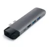  Satechi Alumínium Type-C PRO Hub (HDMI 4K, Átmenő töltés, 1x USB3.0, 1x SD, Ethernet) - Űrszürke - 2. kép