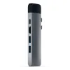  Satechi Alumínium Type-C PRO Hub (HDMI 4K, Átmenő töltés, 1x USB3.0, 1x SD, Ethernet) - Űrszürke - 4. kép
