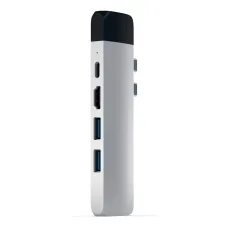 Satechi Alumínium Type-C PRO Hub (HDMI 4K, Átmenő Töltés, 1x USB3.0, 1x SD, Ethernet) - Ezüst
