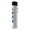 Satechi Alumínium Type-C PRO Hub (HDMI 4K, Átmenő Töltés, 1x USB3.0, 1x SD, Ethernet) - Ezüst - 3. kép
