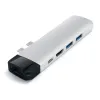 Satechi Alumínium Type-C PRO Hub (HDMI 4K, Átmenő Töltés, 1x USB3.0, 1x SD, Ethernet) - Ezüst - 4. kép