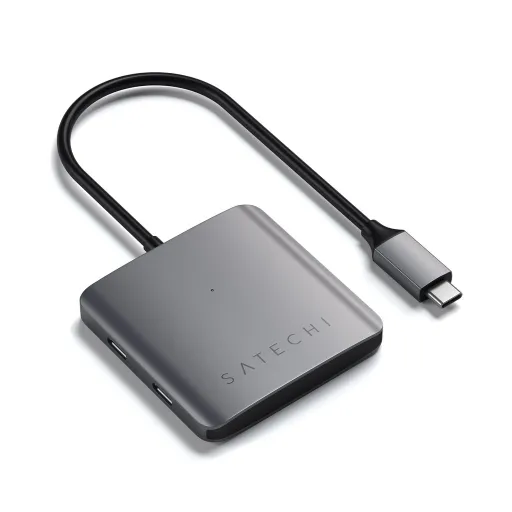 Satechi 4-PORT USB-C Elosztó (4xUSB-C, akár 5 Gbps) - Űrszürke