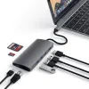 Satechi Alumínium C-Típusú Multi-Port Adapter (HDMI 4K, 3x USB 3.0, MicroSD, Ethernet V2) - Fémes Szürke - 3. kép