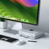 Satechi Állvány és Hub Mac Mini / Studio-hoz (1x USB-C 3.2, 1x USB-A 3.2, 2x USB-A 3.0, 3.5 mm audio, 1x Micro/SD, 1x NVMe/M.2 SATA SSD ház meghajtó nélkül) - Ezüst - 1. kép