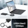 Spigen Arcwire Pb2203 Type-c Kábel Pd240w 120cm Fekete - 3. kép