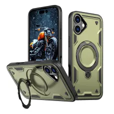 Hybrid Páncél Trendy Tok MagSafe kompatibilitással iPhone 16 Plus-hoz - Zöld