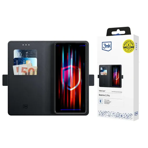 3mk Wallet Case Realme 11 Pro - Fekete tok