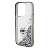 Karl Lagerfeld Liquid Glitter Choupette tok iPhone 15 Pro - átlátszó - 1. kép