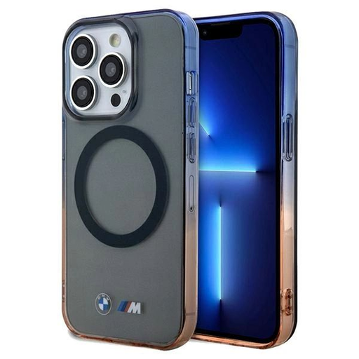 BMW Gradient Bumper MagSafe tok iPhone 15 Pro Max - szürke BMW Gradient Bumper MagSafe tok iPhone 15 Pro Max - szürke
