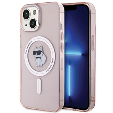 Karl Lagerfeld IML Choupette MagSafe tok iPhone 15-höz - rózsaszín