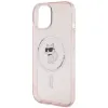 Karl Lagerfeld IML Choupette MagSafe case for iPhone 15 - pink - 4. kép