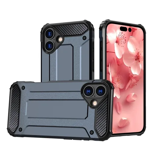 Hybrid Armor iPhone 16 Case - Blue Hybrid Armor iPhone 16 Case - Blue