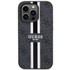 Guess GUHMP14XP4RPSK iPhone 14 Pro Max 6.7 hüvelykes fekete/fekete kemény tok 4G Nyomott Csíkok MagSafe tok - 1. kép