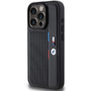 BMW Perforált Tricolor Vonallal ellátott tok iPhone 15 Pro - fekete - 0. kép