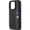 BMW Perforált Tricolor Vonallal ellátott tok iPhone 15 Pro - fekete - 4. kép
