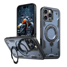 Hybrid Armor Trendy tok MagSafe kompatibilitással iPhone 16 Pro - Kék