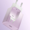 Fali töltő XO CE18, USB-C, PD30W (lila) - 1. kép
