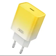 XO CE18 fali töltő, USB-C, PD30W (sárga)