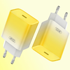 XO CE18 fali töltő, USB-C, PD30W (sárga) - 2. kép