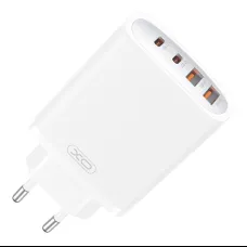 Fali töltő XO CE22, 45W, GaN, 2x USB-C, 2x USB-A