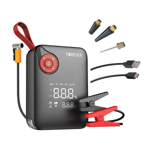 Forever jump starter 4in1 JS-400 7200mAh fekete-piros