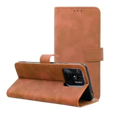 TENDER fliptok Xiaomi Redmi 10C barna tok